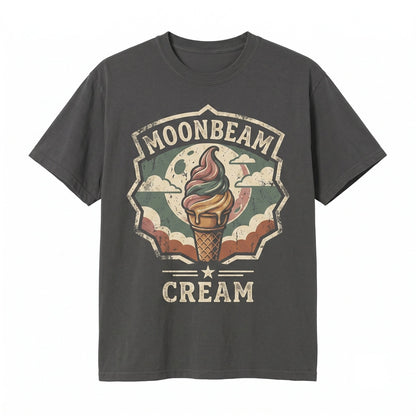 Moonbeam Celestial Ice Cream Graphic Retro Unisex TShirt