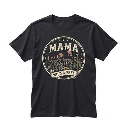 Personalized Floral Jute Tote Bag Mothers Day Gift Unisex TShirt