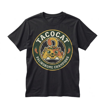 Tacocat Spelled Backward Is A Palindrome Cute Funny Kitty Foodie Birthday Gift Unisex TShirt