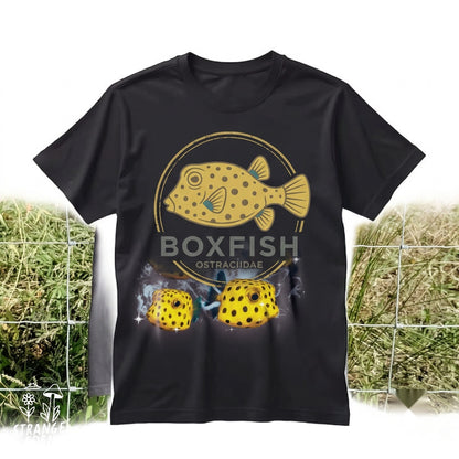 Retro Boxfish Hip Hop Graphic Vintage Ocean Animal Unisex TShirt