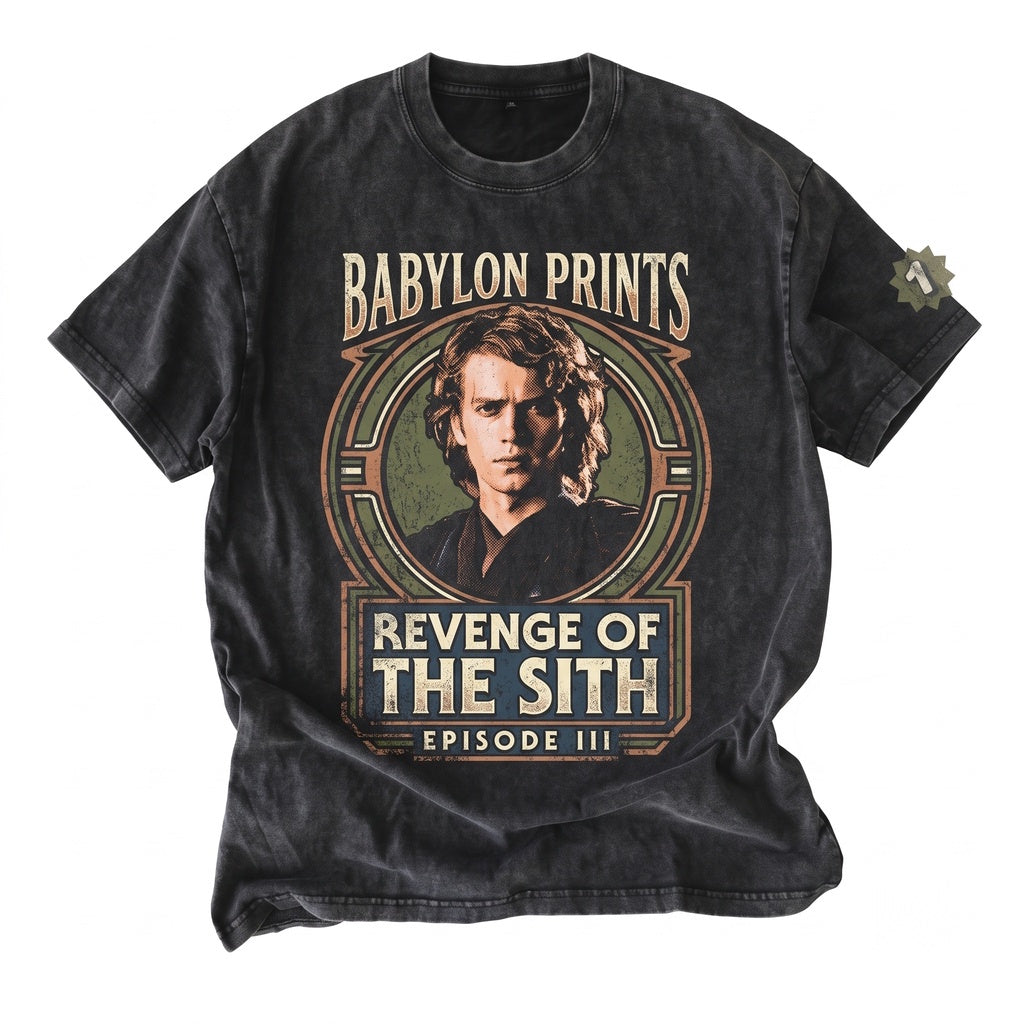Oversized Anakin Skywalker Padme Amidala Matching Couple Graphic Sci-Fi Galactic Romance Vintage Cotton Apparel Unisex TShirt