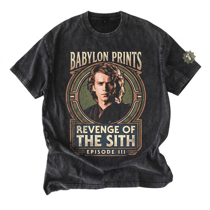 Oversized Anakin Skywalker Padme Amidala Matching Couple Graphic Sci-Fi Galactic Romance Vintage Cotton Apparel Unisex TShirt