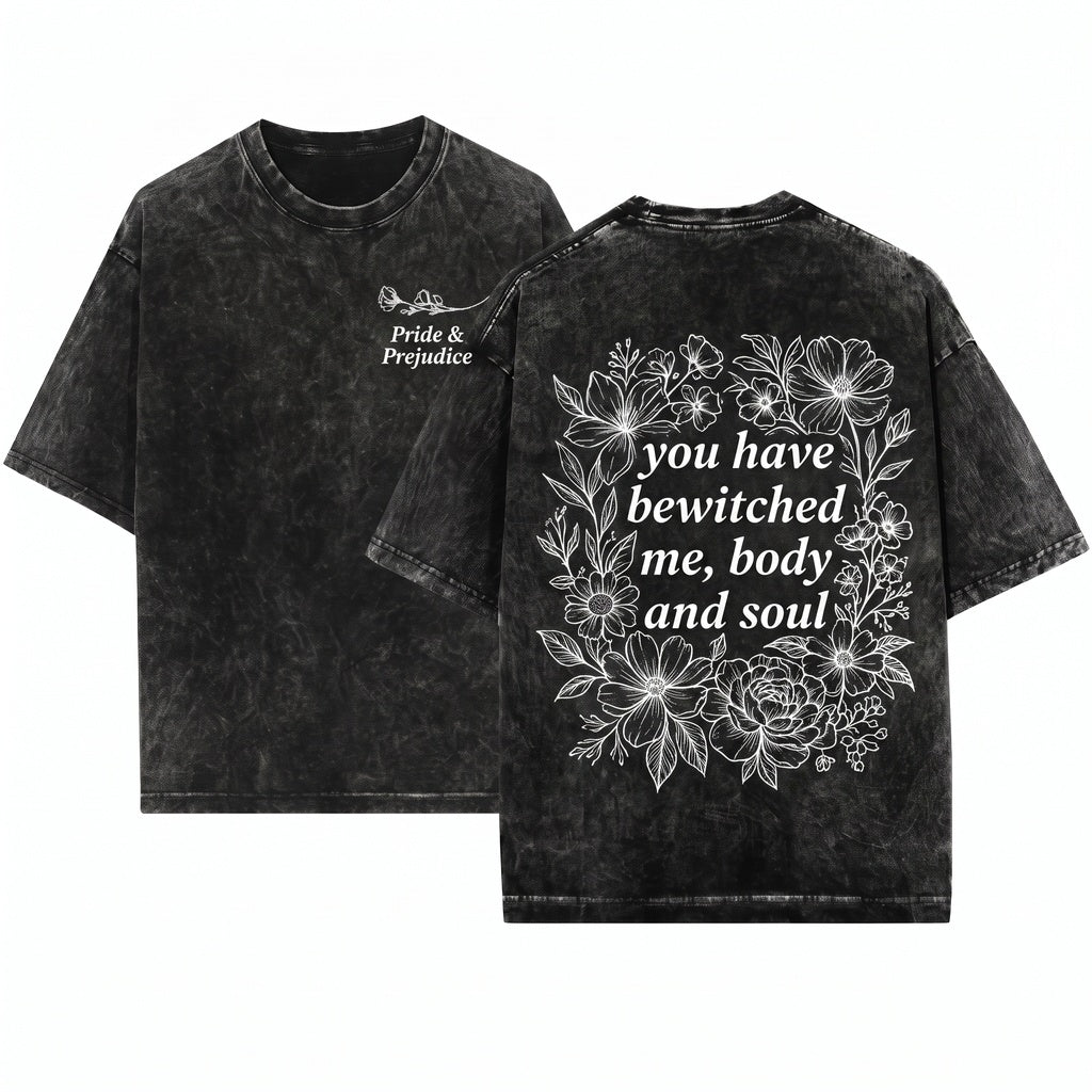 You Have Bewitched Me Body and Soul Embroidered Sweatshirt – Pride and Prejudice Quote Jane Austen Book Lover Gift Cozy Fall