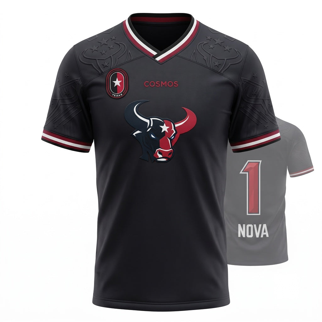 Unisex Football Game Day Fan Jersey - Breathable Mesh Athletic Shirt