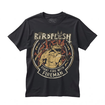 Birdflesh Grindcore Death Metal Graphic Music Band Merchandise Cotton Black Unisex TShirt