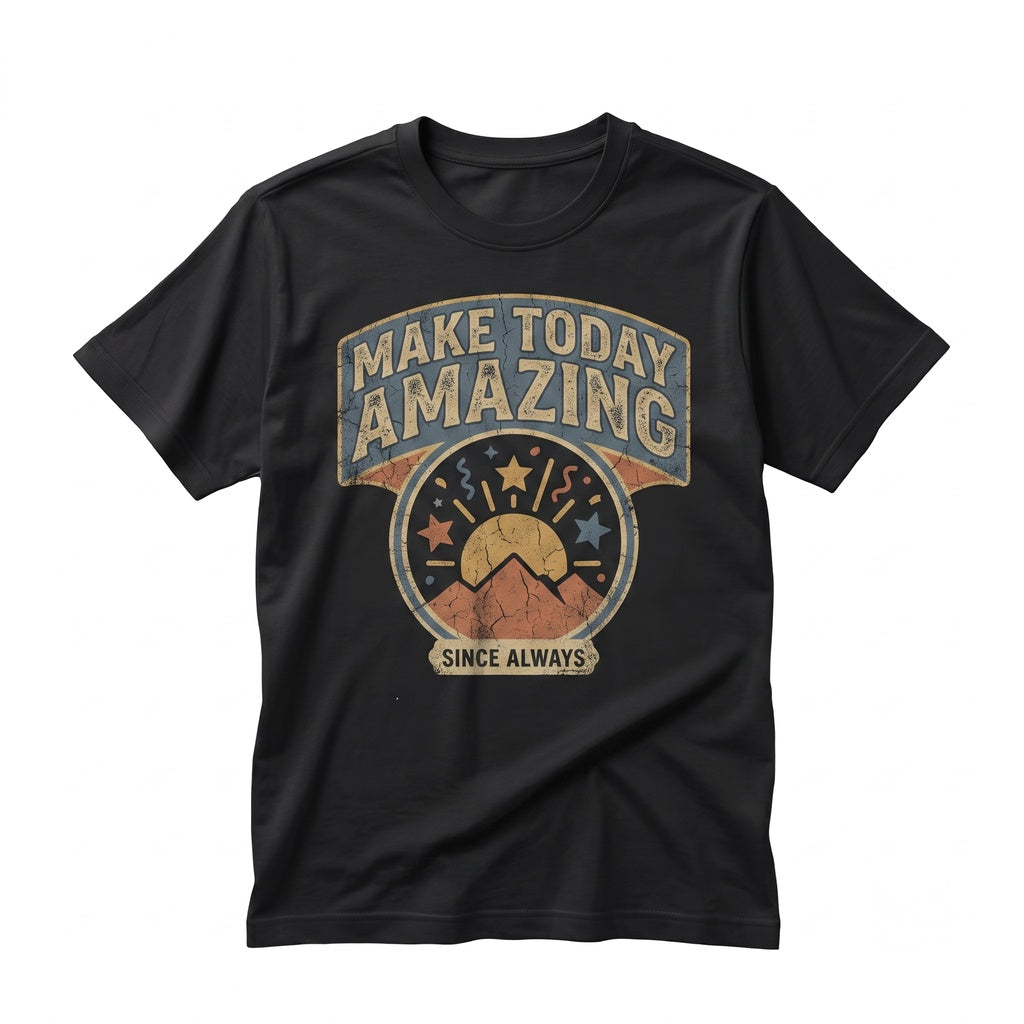 Make Today Amazing Positive Graphic Inspirational Colorful Motivational Happy Vibes Unisex TShirt