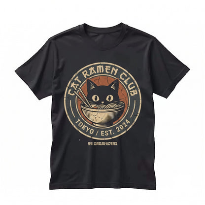 Black Cat Ramen Japanese Kawaii Noodle Sweatshirt Hoodie Sweater Kitty Lover Gift Unisex TShirt