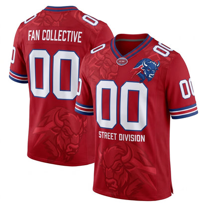 Unisex Custom Football Fan Jersey - Stitched Mesh Breathable Game Day Athletic Shirt