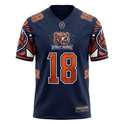 Unisex Football Fan Jersey - Stitched Game Day Athletic Mesh Sports Apparel