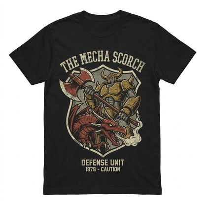 Giant Robot Battle Japanese Kaiju Anime Vintage Art Unisex TShirt