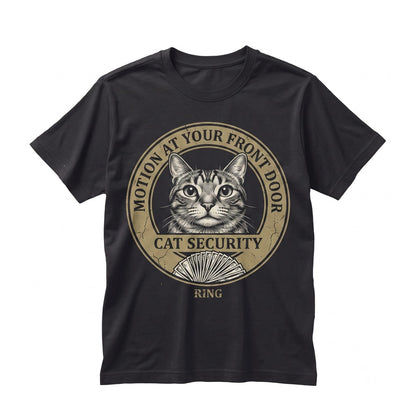 Ring Cat Motion Meme Funny Animal Parody Silly Shitpost Graphic Cotton Oversized Apparel Unisex TShirt