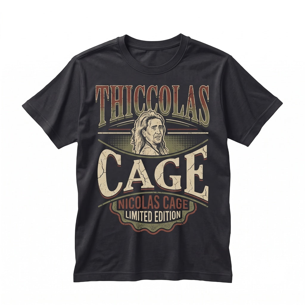 Thiccolas Cage Vintage Unisex TShirt Gift For Men And Women Timnas FD