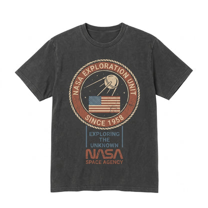 Vintage Space Agency Graphic Retro Astronomy Streetwear Unisex TShirt
