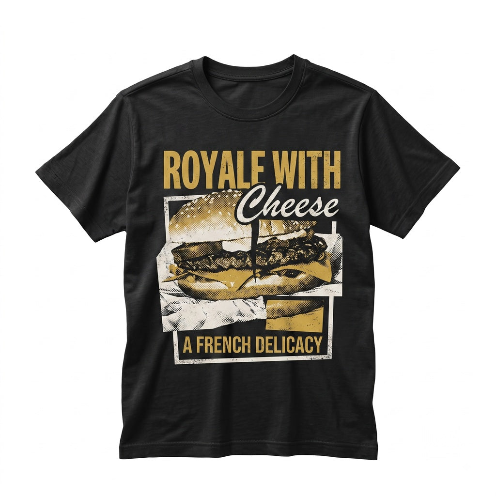Royale with Cheese Funny Cult Movie 90s Film Graphic Unisex TShirt