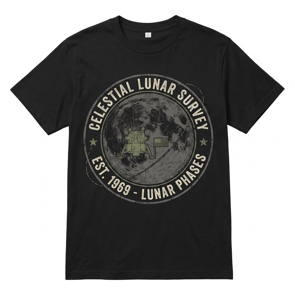 Full Moon Graphic Astronomy Top, Vintage Minimalist Lunar Space Lover Aesthetic Gift Unisex TShirt