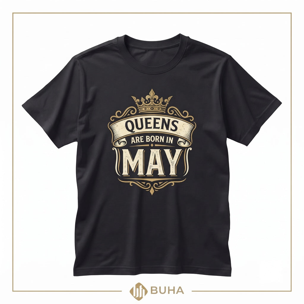 Birthday Queen Custom Month Graphic Tee Apparel Gift Unisex TShirt