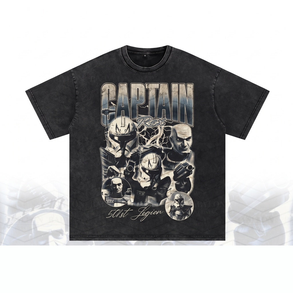 Captain Rex 501st Legion Clone Trooper Oversized Graphic Unisex TShirt