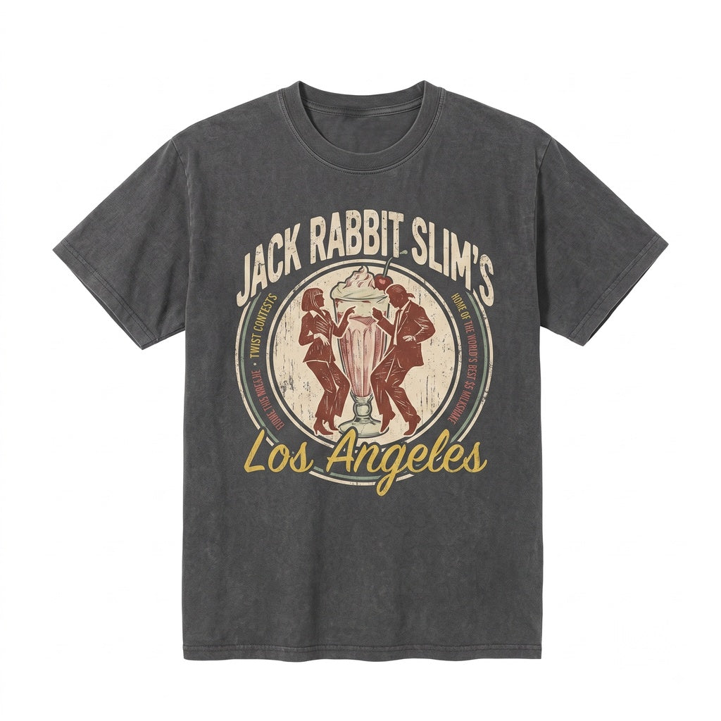 Jack Rabbit Slims Retro 1950s Diner Cult Classic Movie Graphic Unisex TShirt