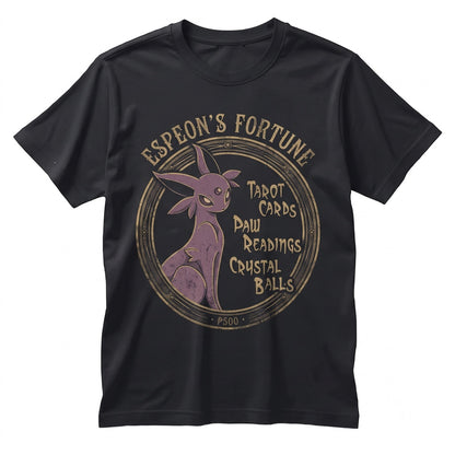 Espeon Tarot Card Fortune Telling Anime Psychic Mystical Vintage Gamer Gift Unisex TShirt