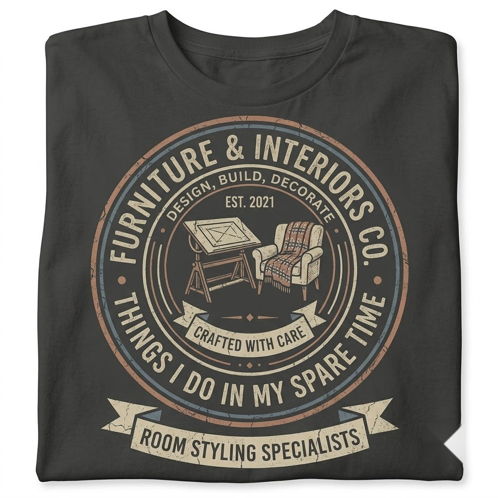 Funny Interior Design Things I Do In My Spare Time Decorator Hobby Graphic Unisex TShirt