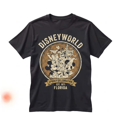 Florida Theme Park Halloween Vacation Magic Mouse Friends Fall Holiday Gift Long Sleeve Unisex TShirt