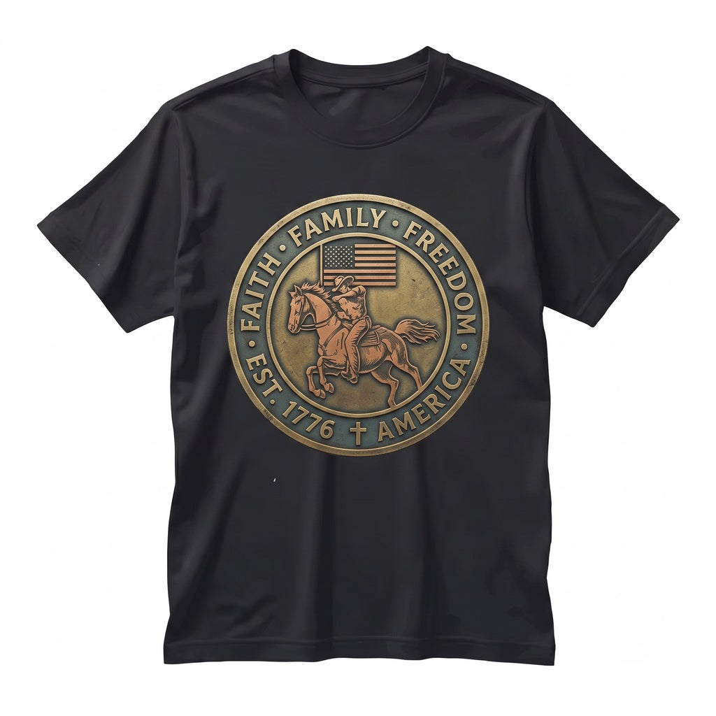 250 Years America Semiquincentennial Anniversary Christian 4th of July Faith Family Freedom Independence Day Church Gift Unisex