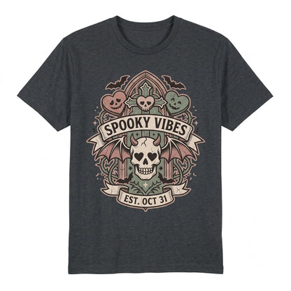 Spooky Valloween Vampire Valentine Bats Candy Hearts Creepy Graphic Apparel Unisex TShirt
