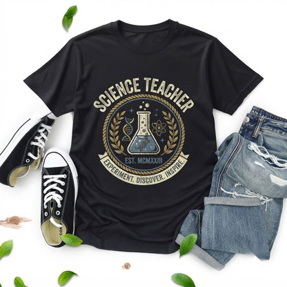Funny Science Teacher Apparel Like A Normal Educator But Cooler Novelty Graphic Top Unisex TShirt