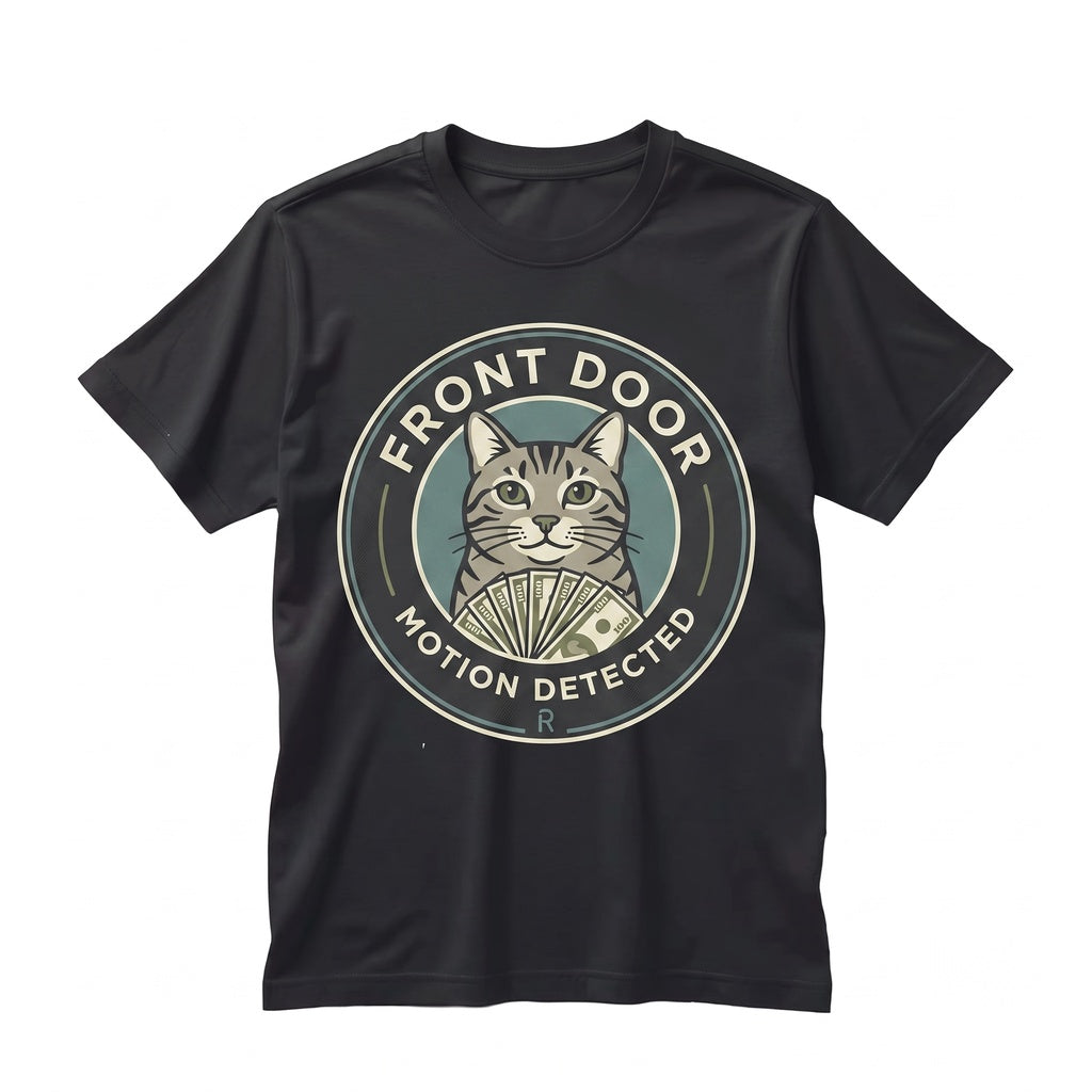 Ring Cat Motion Meme Funny Animal Parody Silly Shitpost Graphic Cotton Oversized Apparel Unisex TShirt