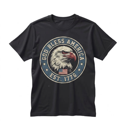 America Vintage Eagle Patriotic 4th of July Independence Day Graphic Apparel Unisex TShirt