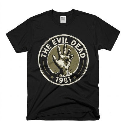 Evil Dead Black and White Cult Horror Film Graphic Unisex TShirt