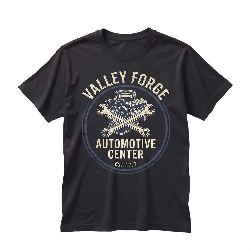 Valley Forge Automotive Comedy Stand Up Mechanic Graphic Humor Novelty Gift Unisex TShirt