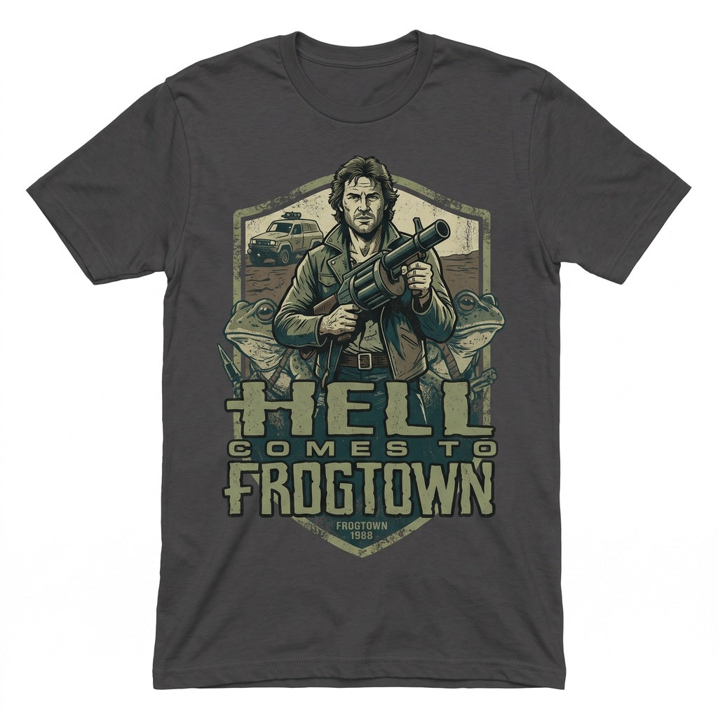 Hell Comes To Frogtown Vintage 1988 Sci-Fi Cult Movie Graphic Unisex TShirt