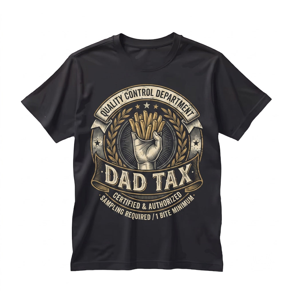 Personalized Dad Tax Funny Fathers Day Gift Custom Name Humor Novelty Unisex TShirt