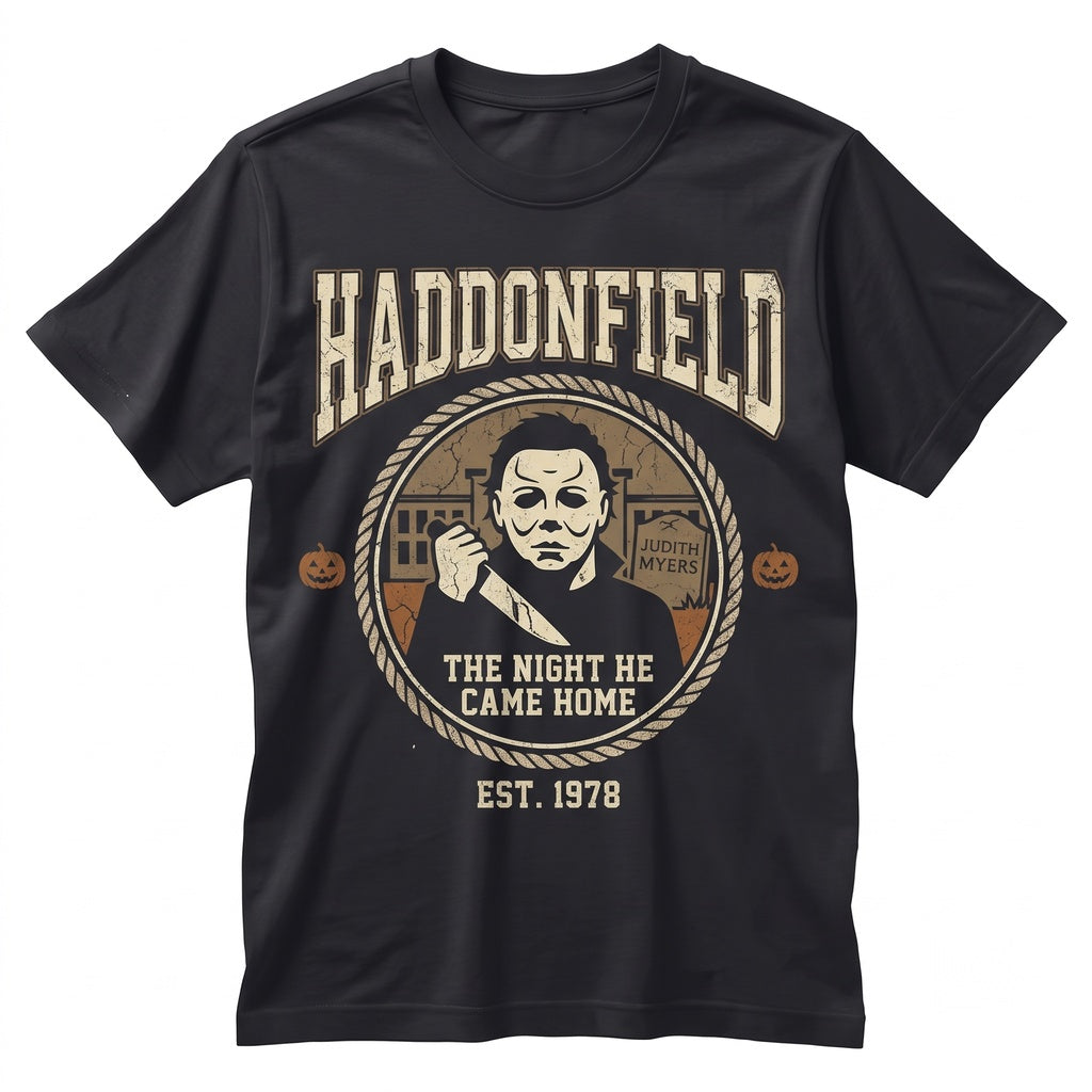 Halloween Horror Masked Slasher Graphic Youth Small Graphite Unisex TShirt