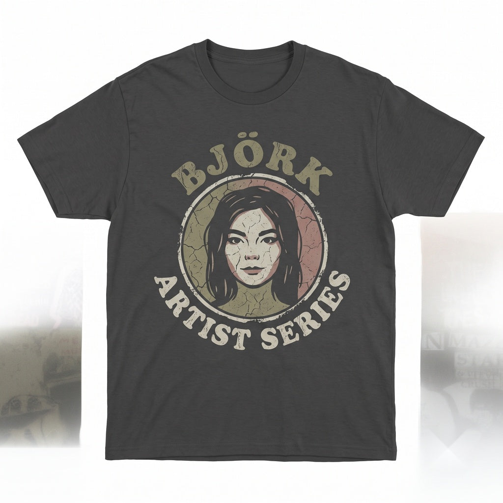 Vintage 90s Icelandic Art Pop Musician Graphic Japanese Concert Tour Merch Apparel Unisex TShirt