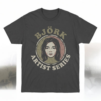 Vintage 90s Icelandic Art Pop Musician Graphic Japanese Concert Tour Merch Apparel Unisex TShirt
