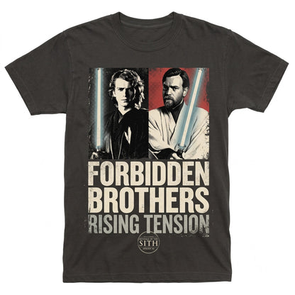 Retro Anakin Skywalker Obi Wan Kenobi Jedi Master Padawan Vintage Sci-Fi Matching Couple Graphic Unisex TShirt