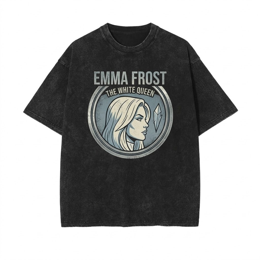 Emma Frost Mutant White Queen Comic Graphic Vintage Retro Cotton Unisex TShirt