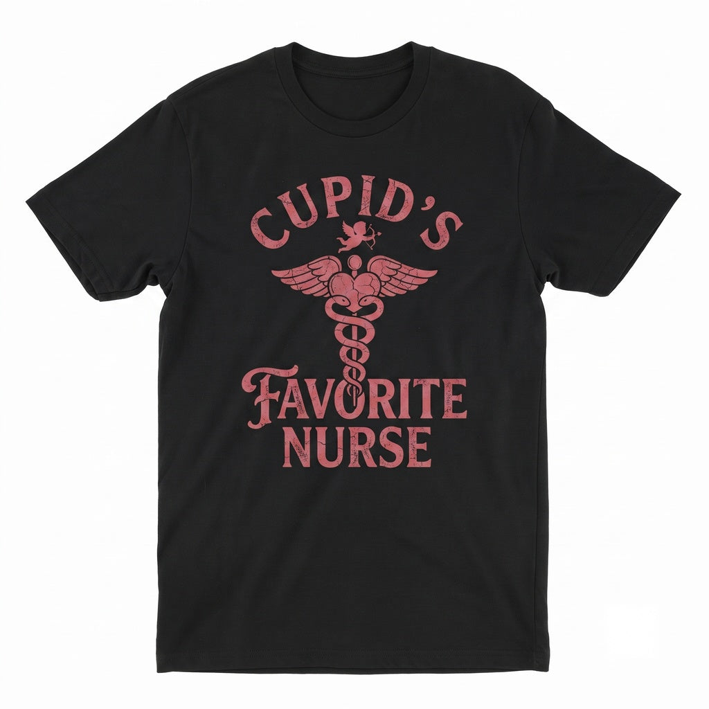 Cupid Favorite Nurse Sweatshirt Valentine Holiday Apparel Unisex TShirt