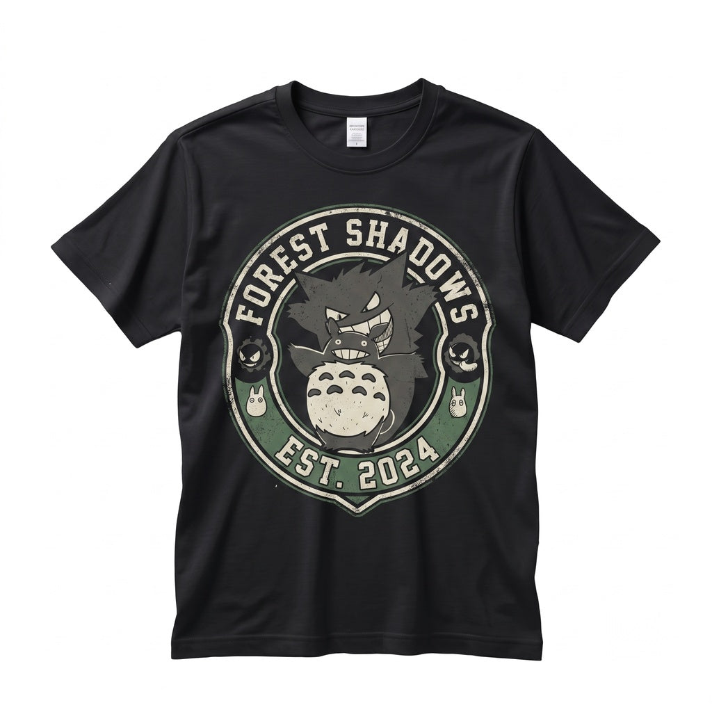 Spooky Forest Spirit Ghost Anime Vintage Washed Sleeveless Tank Graphic Top Unisex TShirt