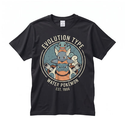 Vintage Squirtle Washed Cute Sleeping Anime Kawaii Oversized Graphic Unisex TShirt
