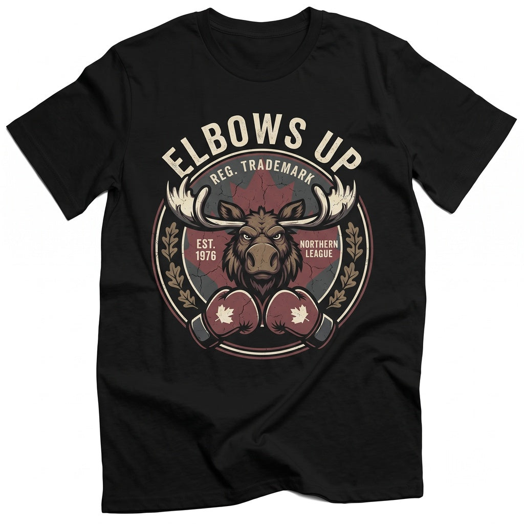 Elbows Up Proud Canadian Hockey Culture True North Strong Free Canada Not For 51st State Unisex TShirt