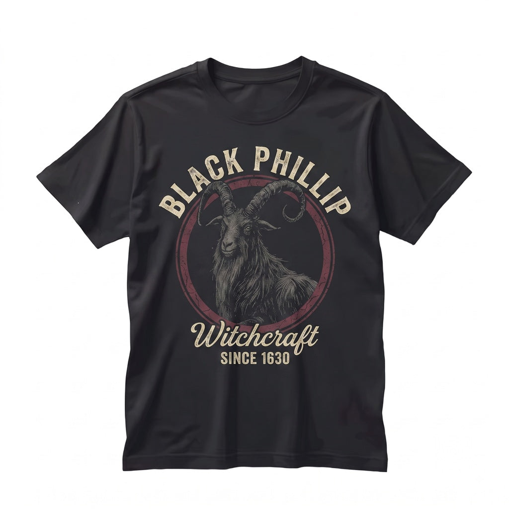 Black Philip Goat Gothic Horror Movie Witch Graphic Unisex TShirt