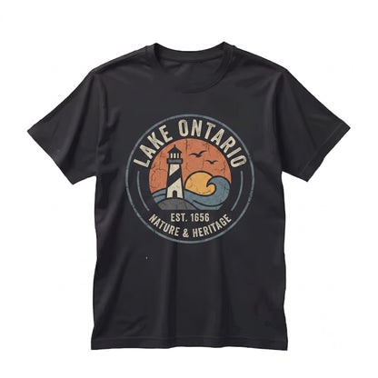 Vintage Great Lakes Ontario Canada Travel Subtle Quiet Political Activism Unisex TShirt