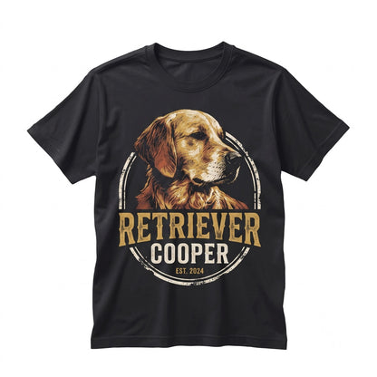 Custom Pet Photo and Name Portrait, Personalized Dog Cat Mom Memorial Gift Unisex TShirt