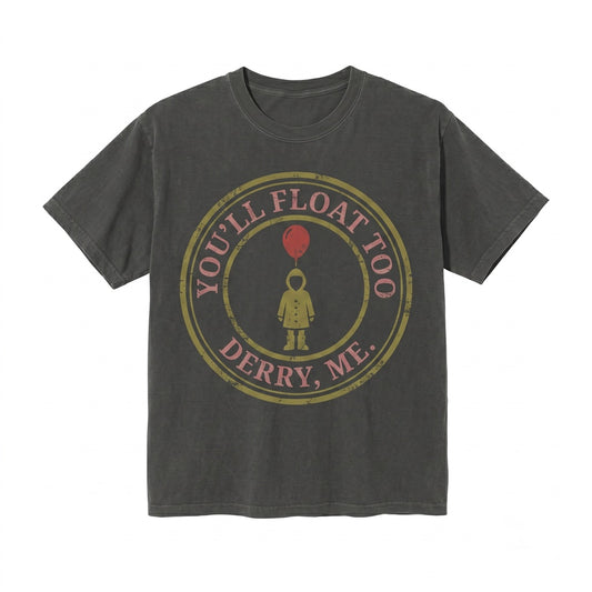 Youll Float Too Red Balloon Creepy Horror Movie Graphic Unisex TShirt