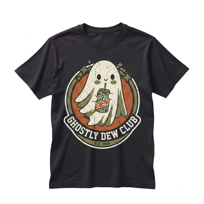 Diet Citrus Soda Ghost Cute Spooky Drink Lover Funny Halloween Graphic Apparel Unisex TShirt