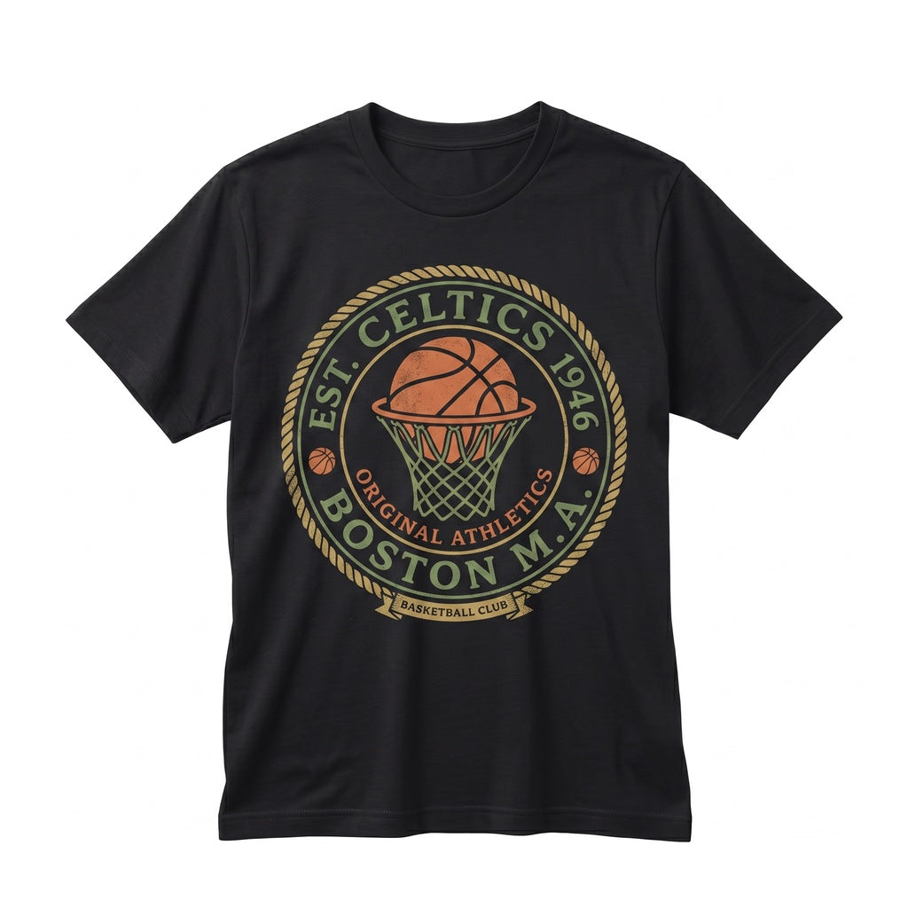 Boston Basketball Graphic