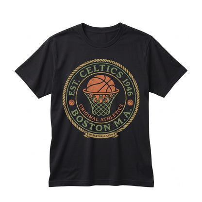 Boston Basketball Graphic